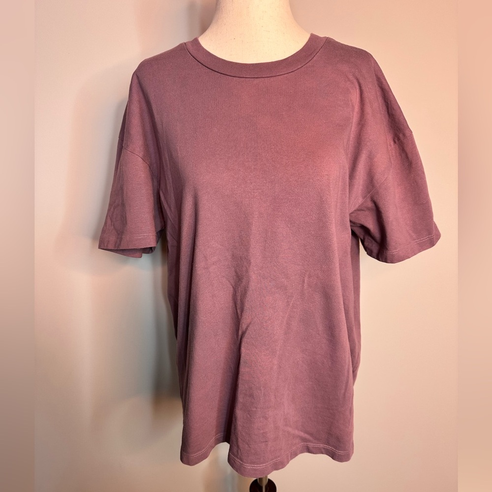 Sz 6 ASOS Design purple plum crew neck tee longline